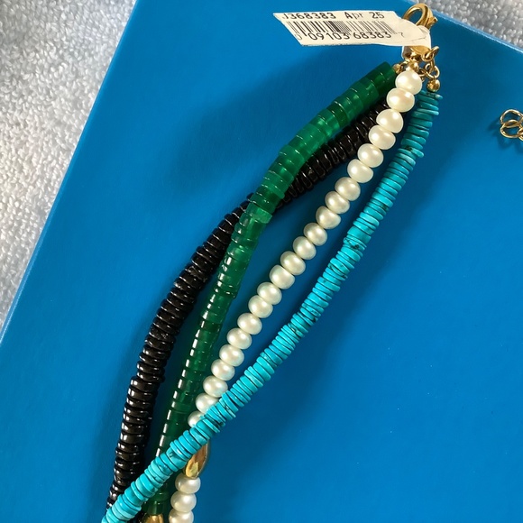 Affinity Gems Multi-Layer Beaded Necklace, Gold-tone Over Sterling Silver - Picture 11 of 16